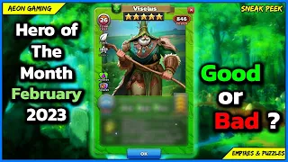 Review & Grading Hero of The Month Viselus - Empires & Puzzles |Sneak Peek|