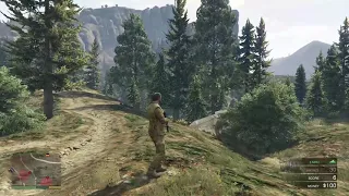 Getting Mauled by a Mountain Lion - GTA V Hunting Fail