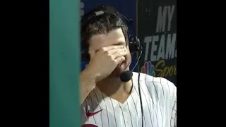 Phillies rookie Luke Williams got emotional after hitting a WALK-OFF home run in his first MLB start