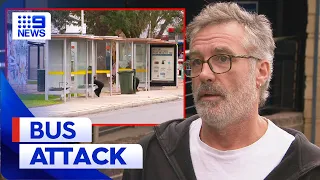 Vicious bus attack leaves Melbourne man in hospital for three weeks | 9 News Australia