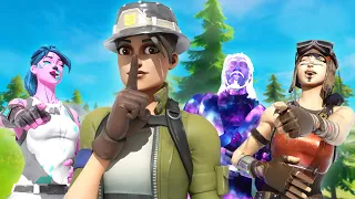 I went into SQUAD FILL as a NO SKIN, then showed my RECON EXPERT... (they freaked out)