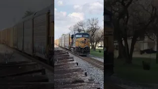 CSX Train With DPU Shoving In Notch 8