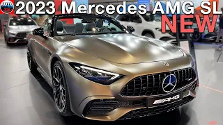 All NEW 2023 Mercedes-AMG SL 43 - Visual REVIEW exterior, interior