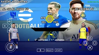 eFOOTBALL PES 2023 PPSSPP Best Graphics HD New Kits & Latest Transfers Camera PS5 Real Faces