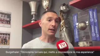 Burgsthaler: "Vi racconto il mio ritorno a Trento. Ho scelto il numero 3 perchè..."