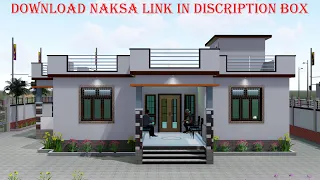 4 bedrooms simple village house plans | beautiful Home I 40'x40' For Two Brother  @My Home plan
