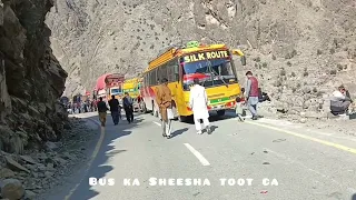 Continous 24 Hours Bus Journey on Dangerous road of KKH 😨❌