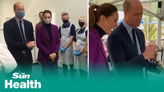 Prince William and Kate Middleton meet medical students and a snake in Northern Ireland