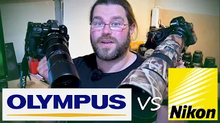 Compact Wildlife Photography Kit | Nikon Z7 + 500mm PF vs. Olympus E-M1x + 300mm f/4