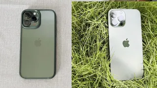 iPhone 13 pro max(Alpine green) - unboxing, initial setup, camera review & Spigen Green case