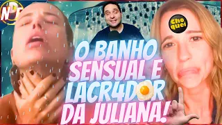 DEU RUIM: JULIANA DIDONE FAZ POESIA S3NSUAL NO BANHO SOBRE MUDANÇAS CLIMÁTICAS E MADDONA EMPÁTICA