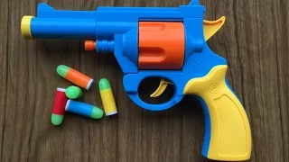 Toy Gun - Realistic 1:1 Scale 450 Adams Bulldog Revolver - Rubber Bullet Pistol Prop