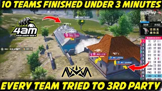 The Best Pubg Mobile Competitive Match Ever | Everyone Tried To Do 3rd Party Feat Nova,4AM,RNG