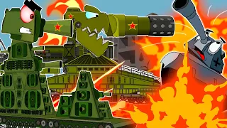Союз Советских монстров,Дора и КВ-44 против немцев.Все серии.Мультики про танки.