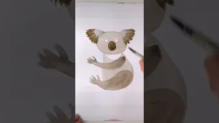 Как нарисовать коалу. Рисуем коалу поэтапно. Урок рисования для детей./ How to draw coala easy.