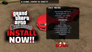 Install 136+ Cleo Cheats for GTA San Andreas Android | With Cleo( Script + APK) For All Android
