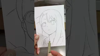 Miss Nagatoro drawing - Scary story anime art tiktok #shorts