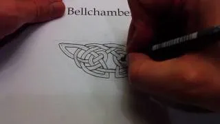 How to Draw Celtic Knots 24 - Crescent Triskele of Kells pg 32v, 2of4