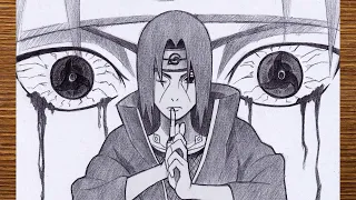 How to draw Itachi Uchiha from Naruto | Itachi Uchiha drawing step by step | Tutorial