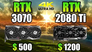 RTX 3070 vs RTX 2080 Ti - Test in 11 Games - 4K
