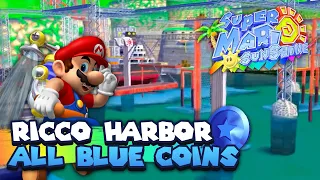 All 30 Blue Coins in Ricco Harbor Guide | Super Mario Sunshine | 3D All Stars Nintendo Switch