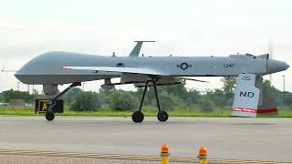 US MIlitary's Eye in the Sky: MQ-1 Predator Drone Takeoff and Land