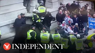 Violence breaks out at St George's day event in London