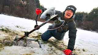 Мы подняли опасные жуткие находки со дна с помощью поискового магнита на озере викингов