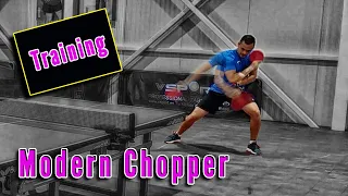 TRAINING MODERN CHOPPER 🏓🪓TABLE TENNIS - LONG PIMPLES DEFENSIVE PLAYER