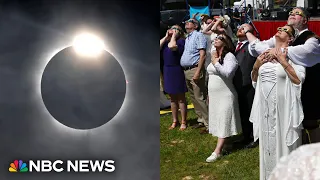 Tens of millions get stunning view of full solar eclipse