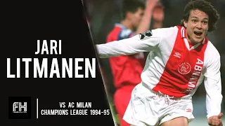 Jari Litmanen ● Goal and Skills ● Ajax 2:0 AC Milan ● Group D Champions League 1994-95