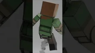 Making my own Ultimate Minecraft Alex Papercraft/PaperToy #shorts #minecraft