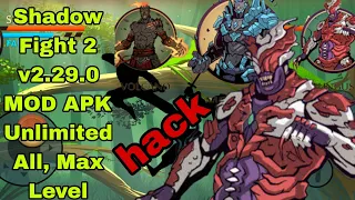 Shadow Fight 2 hack MOD APK Unlimited Money v2.29.0 All, Max Level