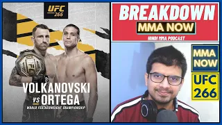 UFC 266 : VOLKANOVSKI vs ORTEGA BREAKDOWN | MMA Hindi