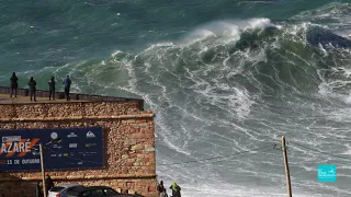 NAZARE BIG WAVES ON 11 DECEMBER 2017