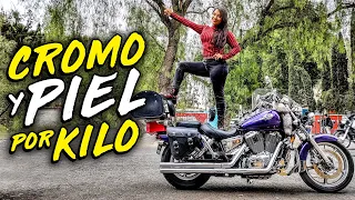 15 KILOS de piel y CROMO para mi moto 1,100 cc 🏍️ | (T8/E17)