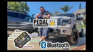 MY BRO GETS A PEDAL COMMANDER! HOW TO INSTALL + CONNECT BLUETOOTH + REACTIONS | FORD F150 WORTH IT?