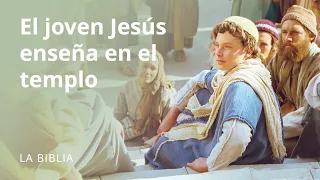 El joven Jesús enseña en el templo