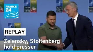 REPLAY: Zelensky and Stoltenberg hold joint press conference at NATO summit • FRANCE 24 English