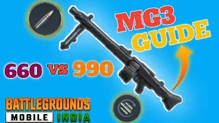 OMG 😱 NEW Tips And Trick MG3 FASTEST RECOIL/ 660 vs 990 | MG3 FAST TIMING | which is BEST /NOOB 🐔PRO