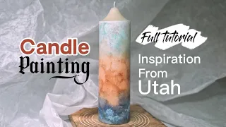 Candle making tutorial | Acrylic Alcohol ink Painting idea | DIY Craft | Creative | Ombre | Handmade