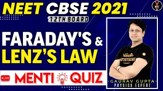 Faraday's Law and Lenz's Law | Electromagnetic Induction | NEET 2021 Preparation | NEET Physics