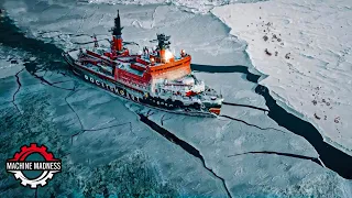 World’s Most POWERFUL Icebreakers Slicing Through Ice