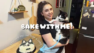 I turned my cat into a cake | bake with me