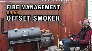 The RIGHT WAY to manage a fire on an offset smoker | Fire management on the Oklahoma Joes