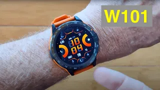 FOSSIBOT VIRAN W101 BT Calling IP68 Waterproof AMOLED Screen Rugged Smartwatch: Unboxing & 1st Look