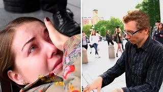 This Street Performer Brings The Audience To Tears By Playing The Piano...