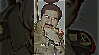 KING saddam hussain 🔥👑 #attitude #status