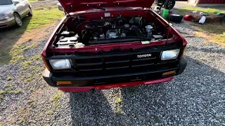 1986 Toyota Pickup Cold Start