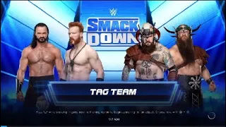 WWE 2K22: The Viking Raiders Vs Drew McIntyre & Sheamus: Smackdown: 1/20/23